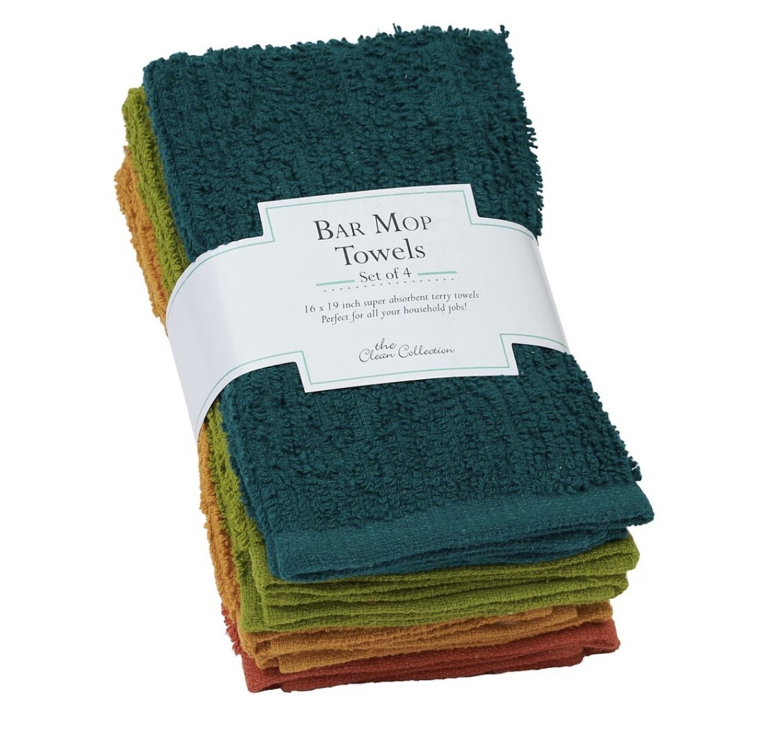 Bar Mop Towels - Set of 4